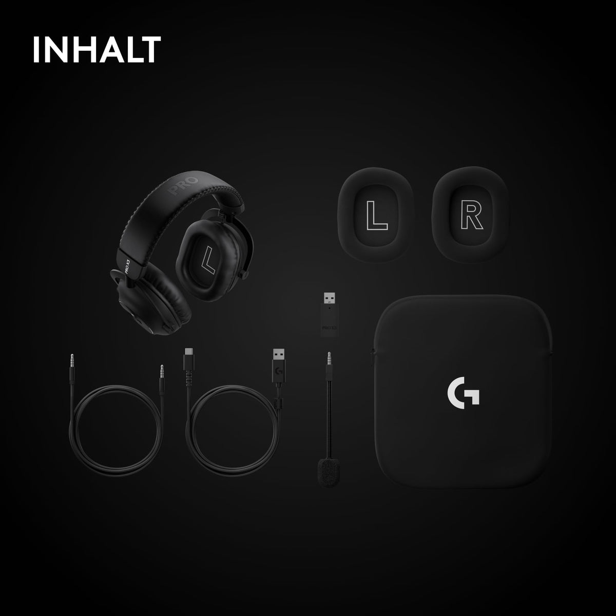Logitech G PRO X3 Lightspeed Gaming Headset - Black - 981-001740