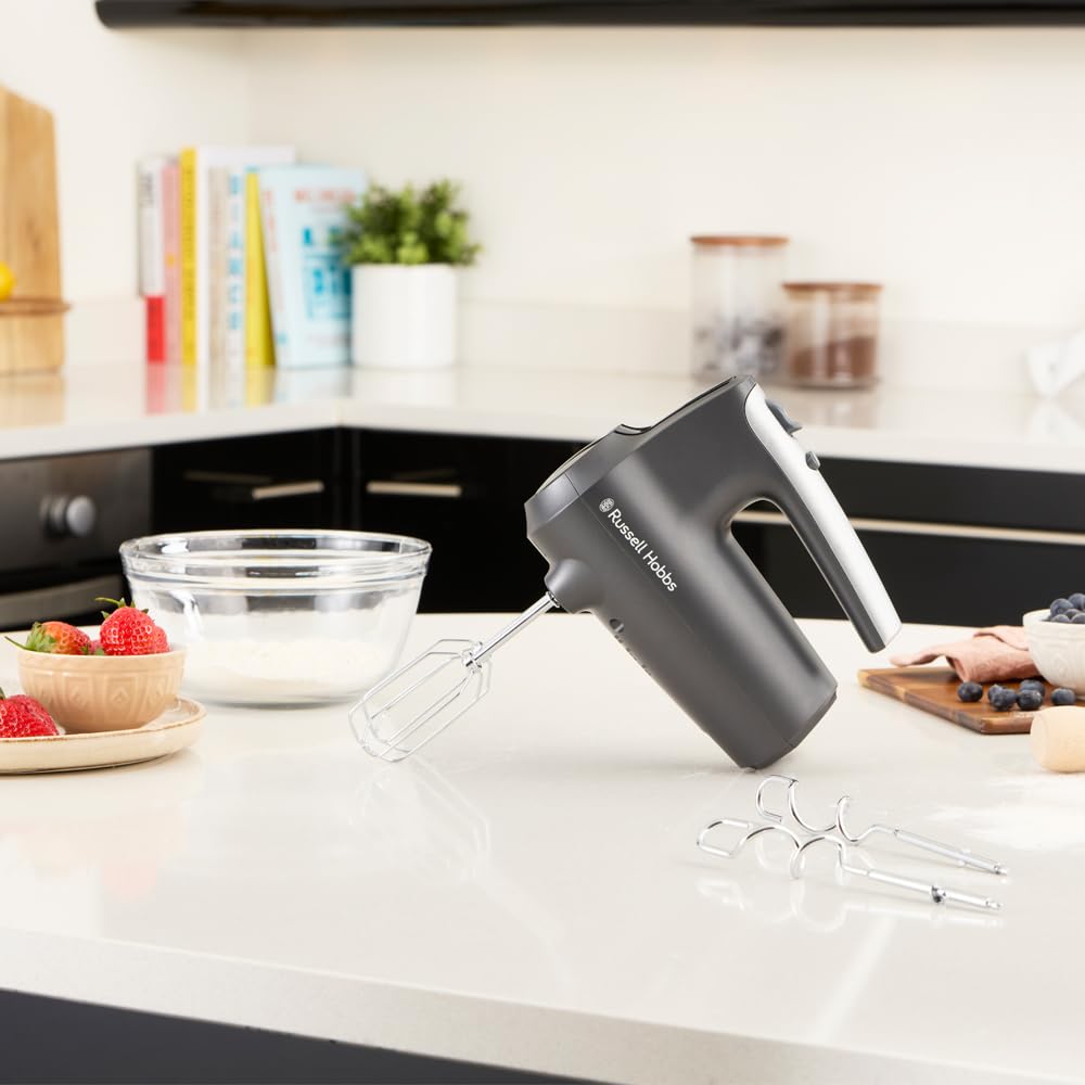 Russell Hobbs Hand Mixer, 5 Speeds, 350 Watts, Anthracite - 27151