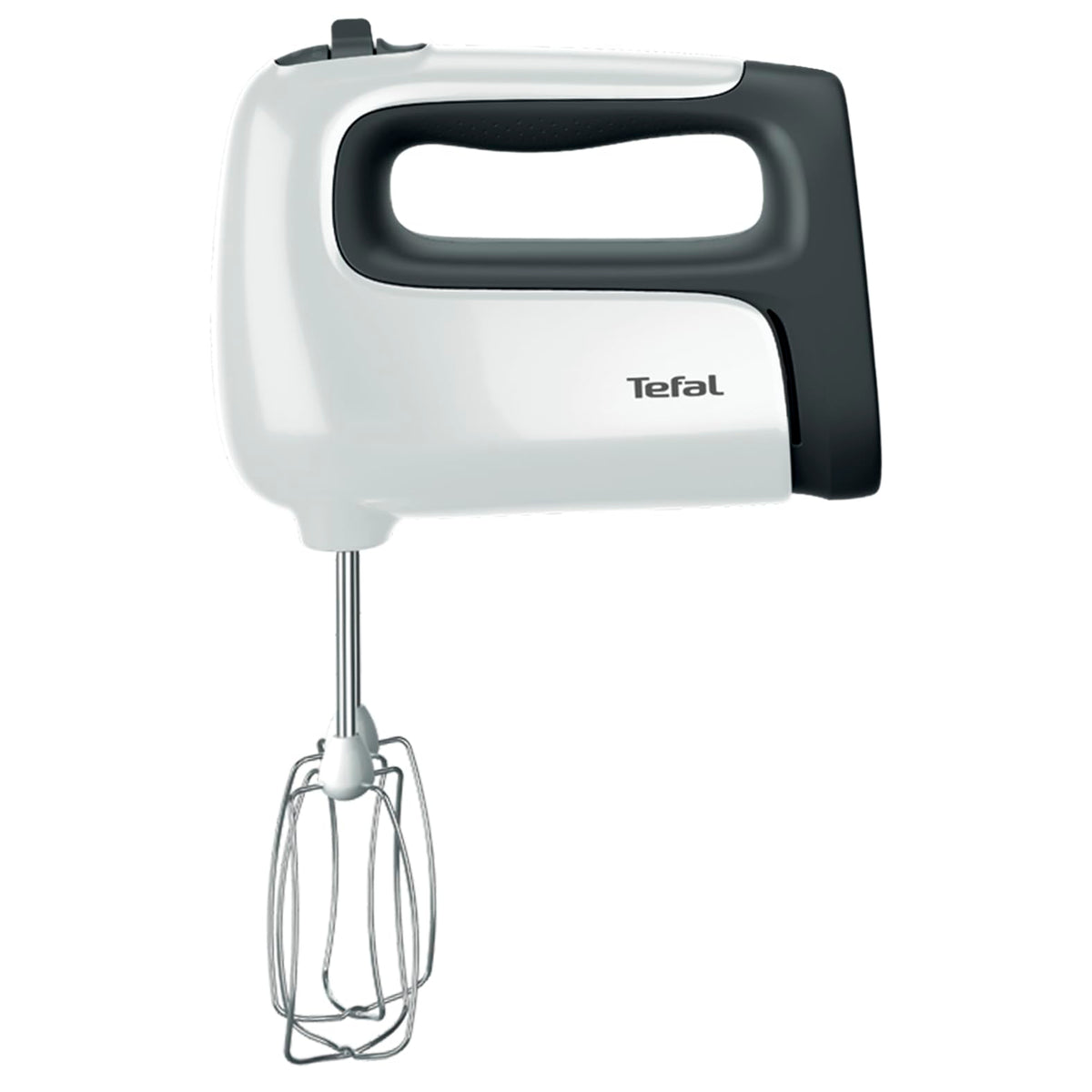 Tefal Prep'Mix + Handmixer cu blender, ideal pentru preparate ușoare și consistente, motor puternic de 500 W, 5 viteze, funcție turbo, accesoriu pentru blender, alb/gri, HT462138