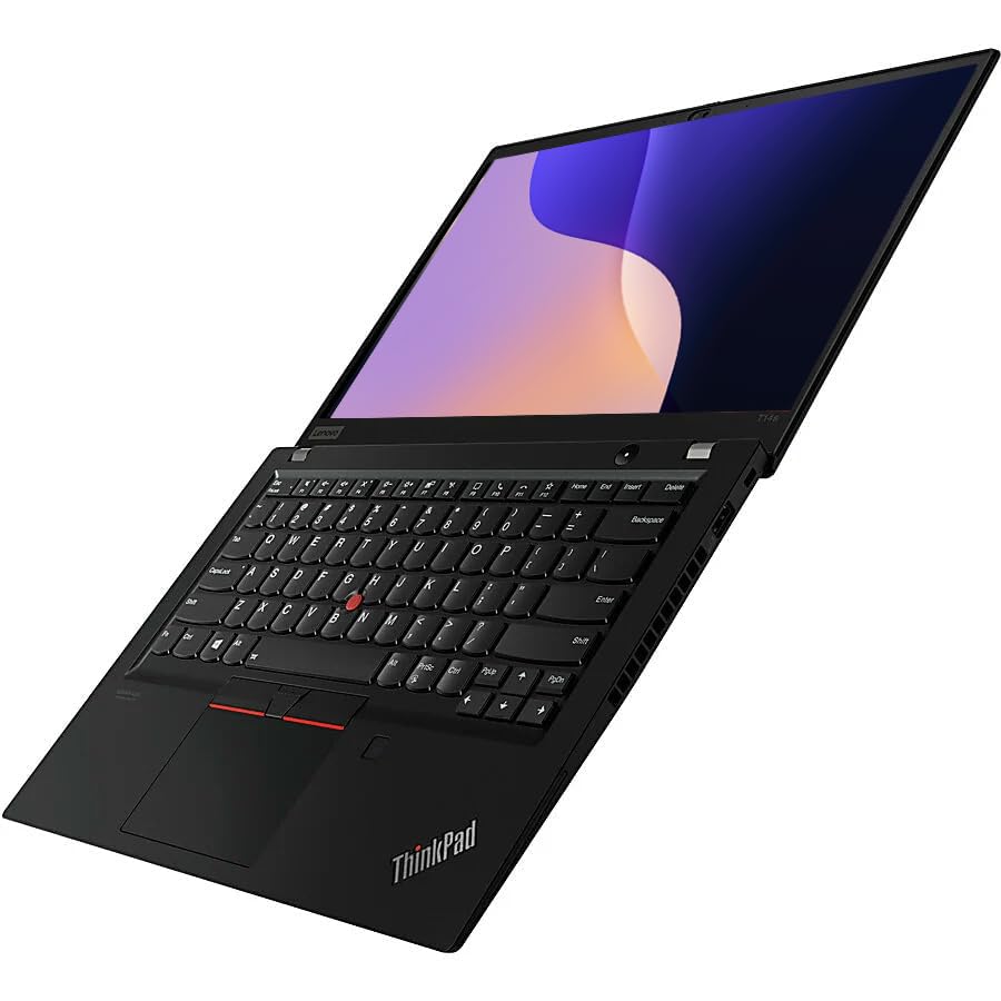 Lenovo Thinkpad T14s Gen 1 Laptop de afaceri, notebook de 14" FHD, Intel Core i5-10210U, 16GB DDR4, 256GB NVMe SSD, tastatură US QWERTY, Windows 11 Pro (recondiționat)