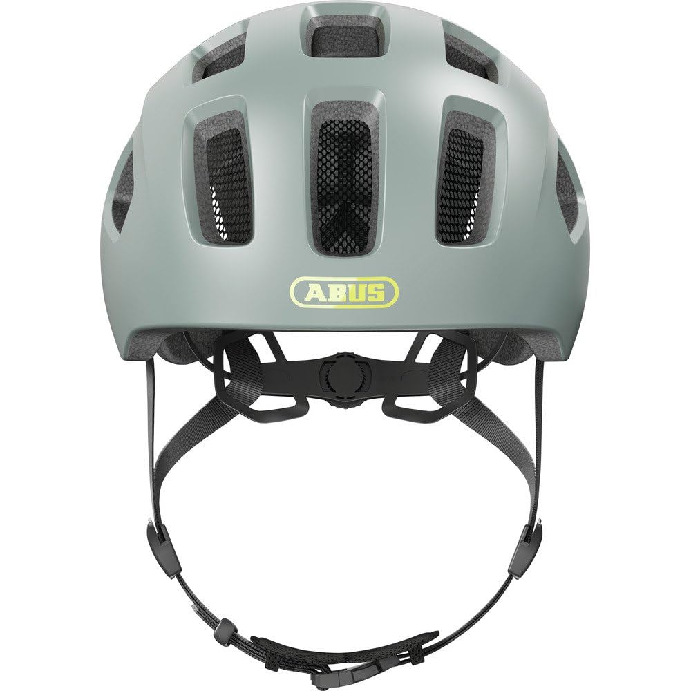 ABUS Youn-I 2.0 bicycle helmet - with light for children, teenagers and young adults, girls, boys, gray (cool grey), S (48-54 cm) - 91890