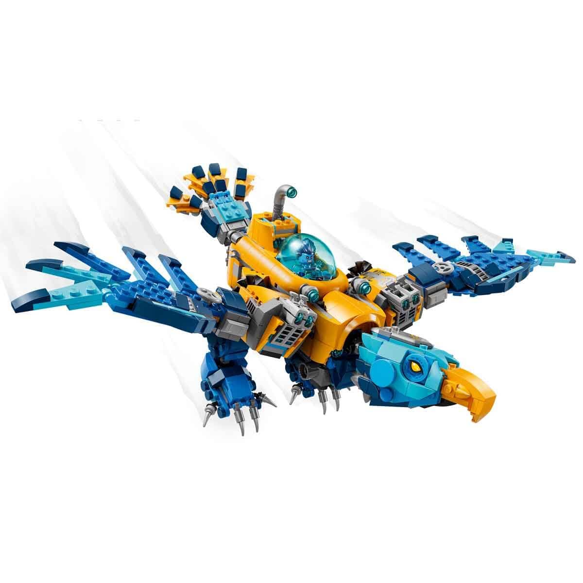 LEGO DREAMZzz 2in1 crocodile submarine - toy convertible into eagle submarine - including 3 minifigures, 2 spiders and a collectible blue treasure creature - gift for boys aged 8 and over - 71512