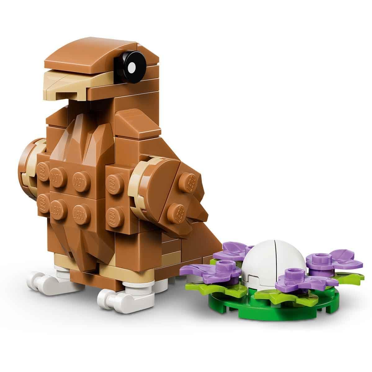 LEGO Creator 3in1 Cute Hamster with a Flower Toy - Animal Figure Transforms into a Hedgehog or Eagle - DIY Room Decor Idea - Birthday Gift for 7+ Year Old Girls & Boys - 31376