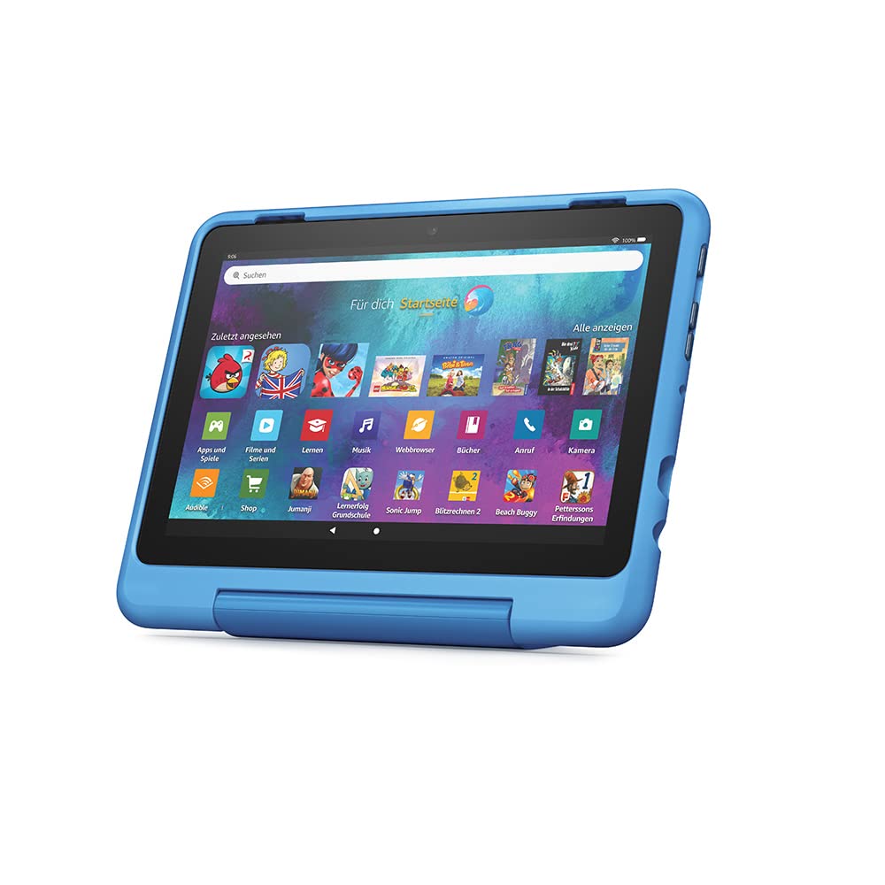 Amazon Kid-Friendly Case for the Fire HD 8 Tablet (Compatible with 12th Gen, 2022 Only), Cyber World Design - 53-028590