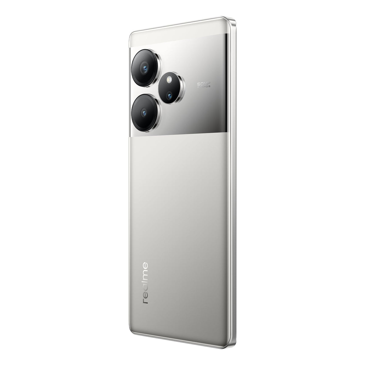 Smartphone realme GT6 5G 12+256 GB, chipset Snapdragon 8s Gen 3, display ultra luminos 6000nit, cameră Sony LYT-808 OIS, încărcare 120W SUPERVOOC, baterie masivă de 5500mAh, Fluid Silver (fără adaptor) - RMX3851