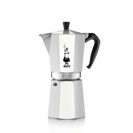 Bialetti - Moka Express Italian Coffee din aluminiu, 12 cești