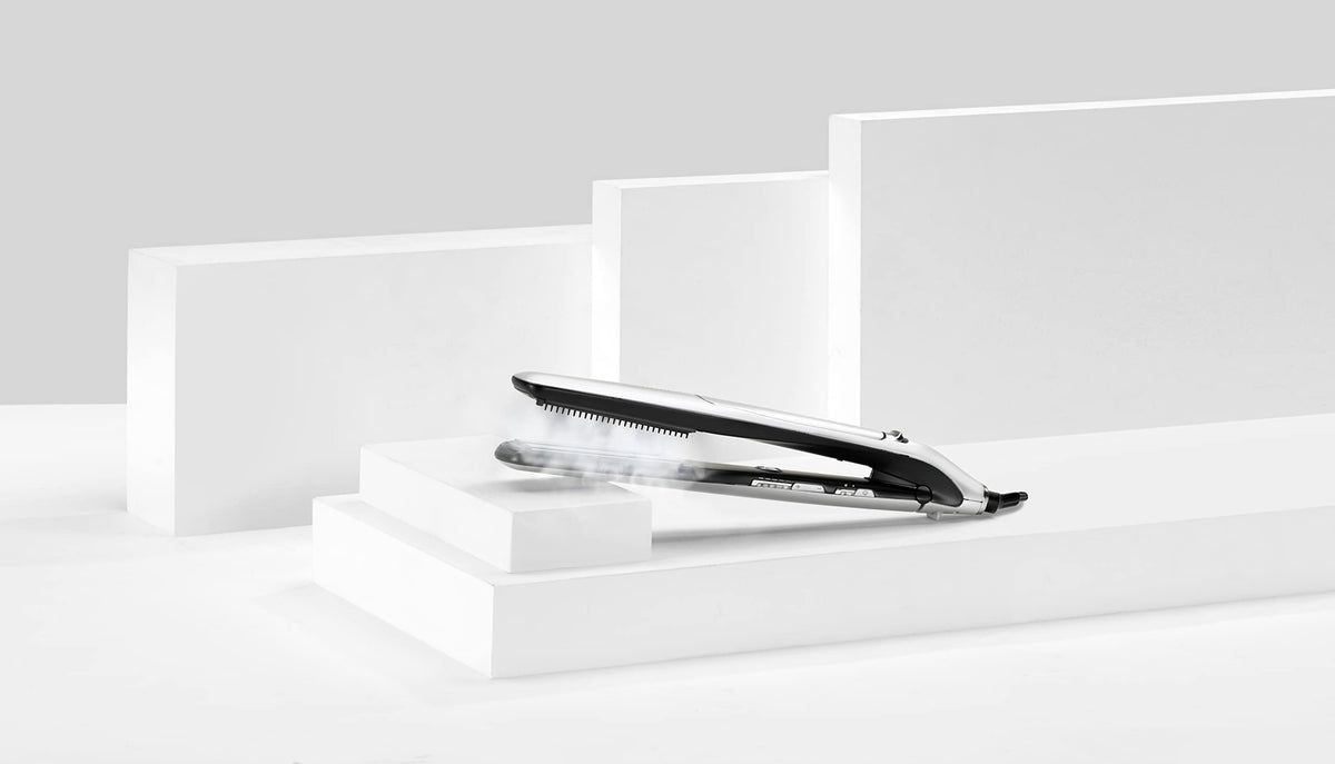 BaByliss Steam Lustre Styler Steam Straightener with Surround Steam Technology ST595E, 1 Pack