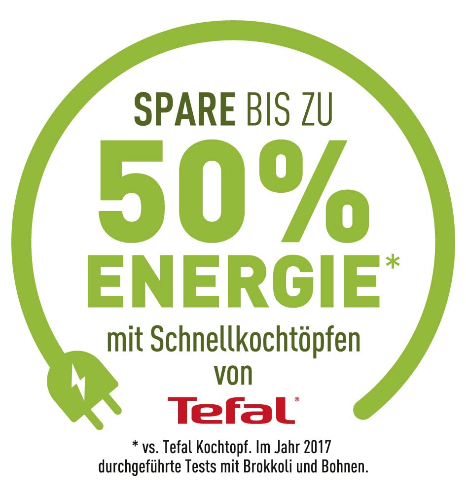 Tefal P2530737 Secure 5 Neo Pressure Cooker | 6 L | 2-Stage Cooking Control | High Quality | Silver/Green