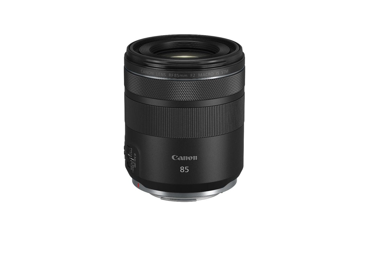 Canon RF 85mm F2 Macro is STM Portrait Lens for Canon EOS R Series (0.5x Macro Magnification, 5-Stop Image Stabilizer, 9-Blade Iris Diaphragm, Quiet STM Motor, Wide Angle Lens) Black