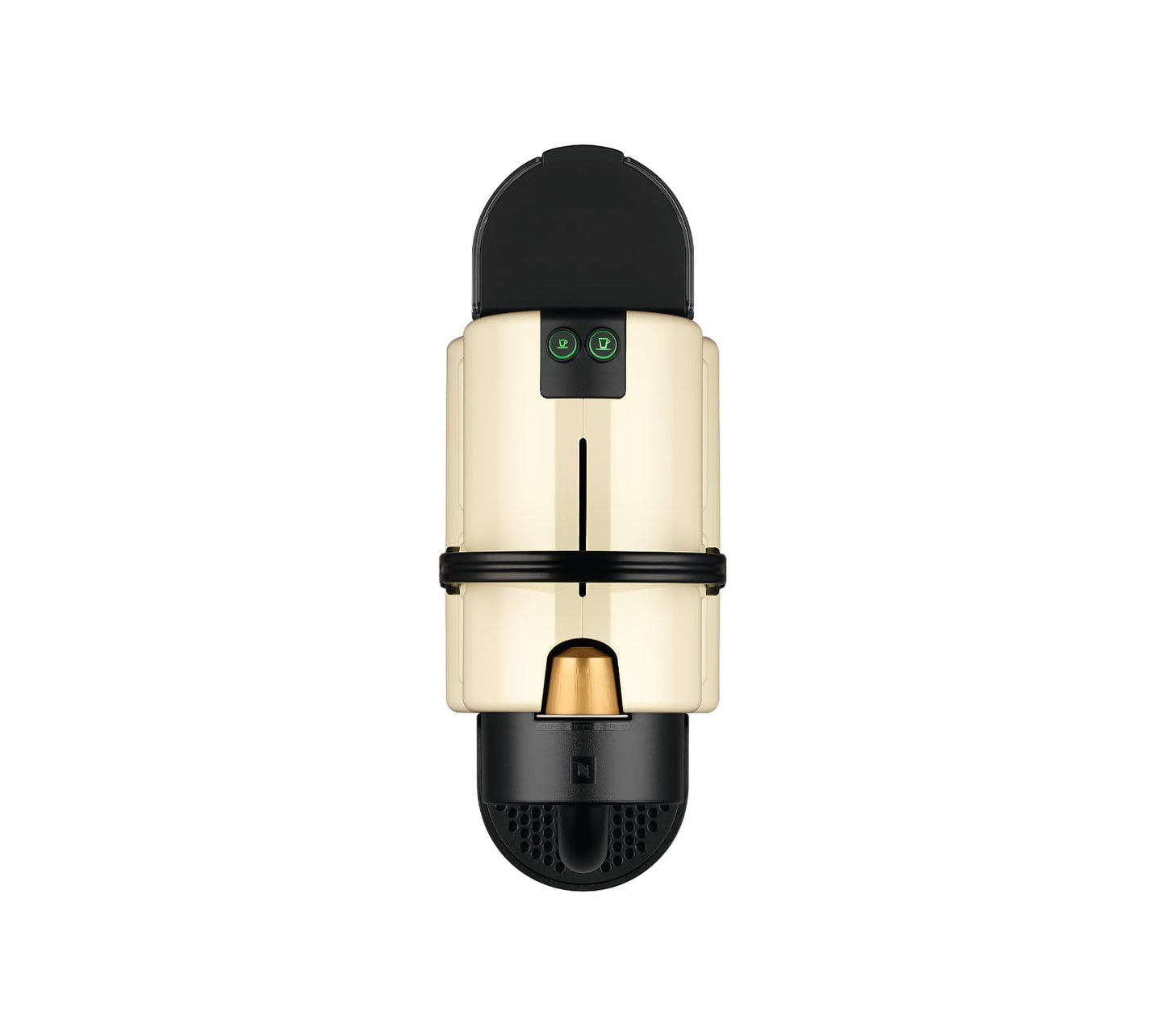 Nespresso De'Longhi EN 80.CW Inissia capsule machine, high pressure pump and energy saving function, automatic power off 9 minutes, cup capacity for espresso and lungo, 0.7 l water tank, vanilla cream