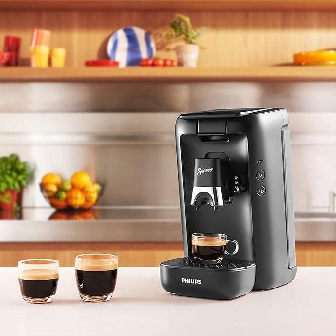 PHILIPS Senseo Maestro coffee pad machine - Intense Plus technology, high-quality espresso quality, environmentally friendly design, 1.2L water tank, memo function, descaling indicator (CSA260/60)