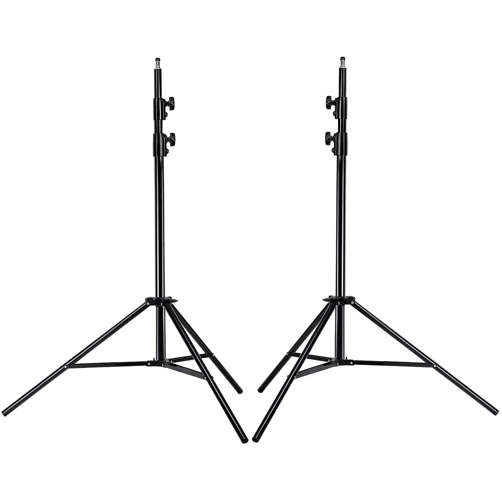 NEEWER PRO 9ft/260cm Spring Loaded Heavy Duty Photography Photo Studio Light Stand with 1/4" Screw & 5/8 Stud for Video, Portrait and Photography Lighting (2 Packs) - 10100600