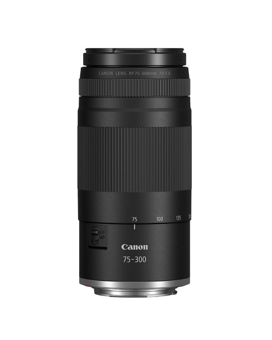 Canon RF 75-300mm F4-5.6 Lens | Lightweight telephoto zoom lens for wildlife & sports photography | With autofocus motor & Super Spectra coating | Compatible with Canon EOS R system cameras