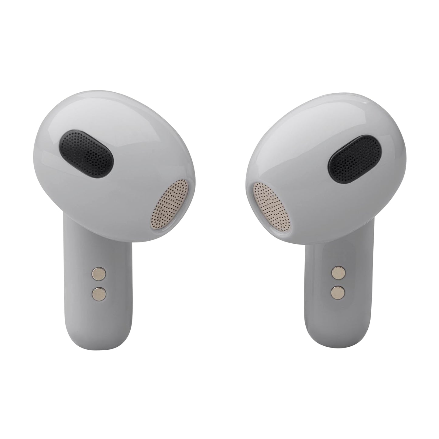 JBL Live Flex 3, wireless earbud headphones with Bluetooth, 50 hours of battery life, True Adaptive Noise Canceling and high-resolution JBL Signature Sound, IP54 waterproof, with earplugs, silver - JBLLIVEFLEX3SIL