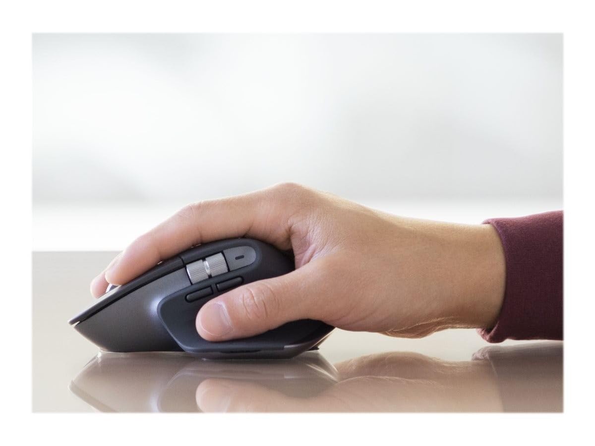 Logitech MX Master 3S pentru Business, mouse wireless cu clicuri silențioase, 8K DPI, receptor USB sigur Logi Bolt, Bluetooth, încărcare USB-C, derulare MagSpeed, compatibil cu Windows/Mac/Chrome/Linux - Grafit - 910-006582
