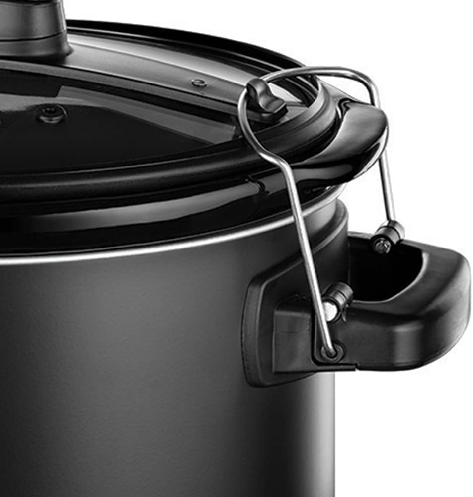 Russell Hobbs 3-in-1 Multi Cooker [Slow Cooker, Sous Vide, Roaster + Core Temperature Sensor] features a heavy 6.5L ceramic cooking pot for optimal temperature distribution (digital display/timer, temperature indicator) 25630-56.