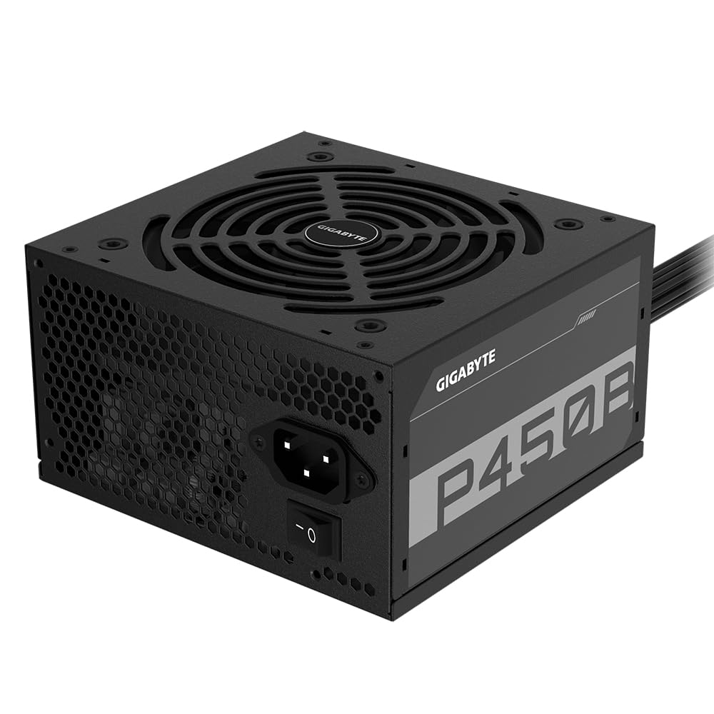 GIGABYTE P450B 450W ATX Power Supply, 80+ Bronze, 120 mm Fan - GP-P450B