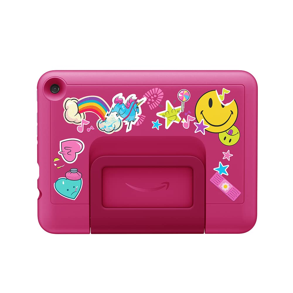 Child-friendly case for the Fire 7 tablet (only compatible with 12th generation, 2022), for ages 6 and up, rainbow design - 53-028174