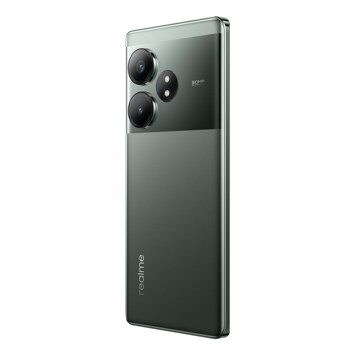 Smartphone realme GT 6T 5G 8+256 GB, chipset de vârf Snapdragon 7+ Gen 3, display Hyper de 120Hz și 6000nit, încărcare 120W SUPERVOOC, baterie masivă de 5500mAh, cameră Sony de 50MP cu OIS, Razor Green (fără adaptor) - RMX3853