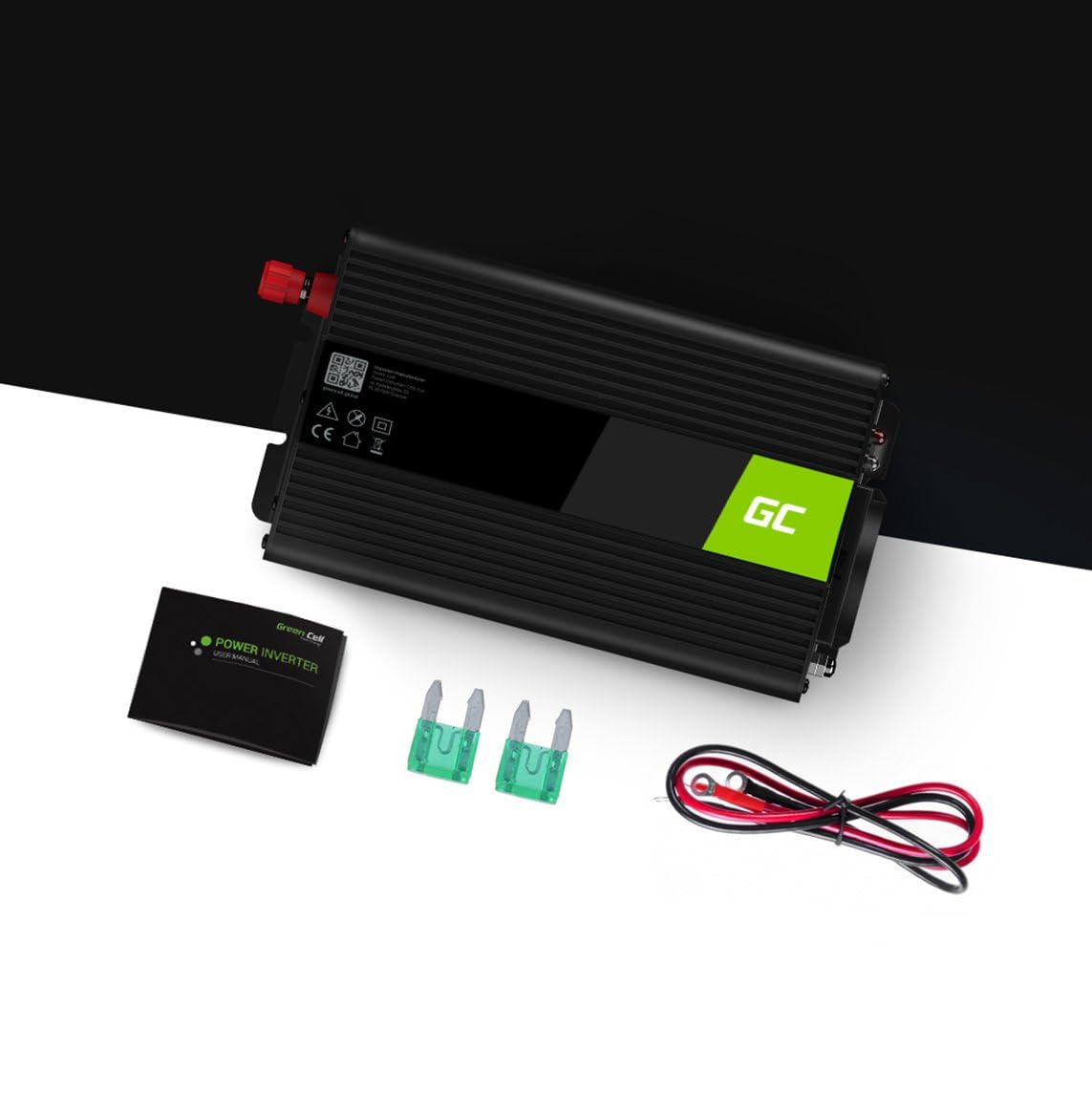 Green Cell 300W/600W DC 12V to AC 230V Pure Sine Wave Voltage Converter UPS UPS Inverter Current Converter Power Bypass Solar Inverter DC AC for supplying pumps in central heating ovens