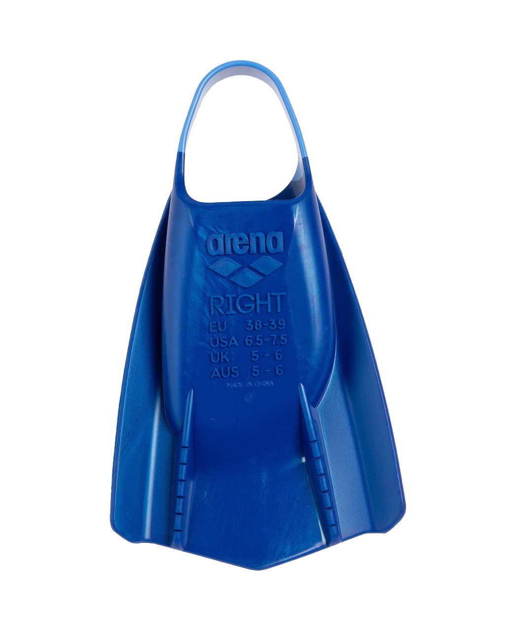 arena Powerfin Pro II swimming pool training fins, swimming fins for adults, fins made of 100% silicone, comfortable short fins for the swimming pool - 006151-110-12.5-13.5