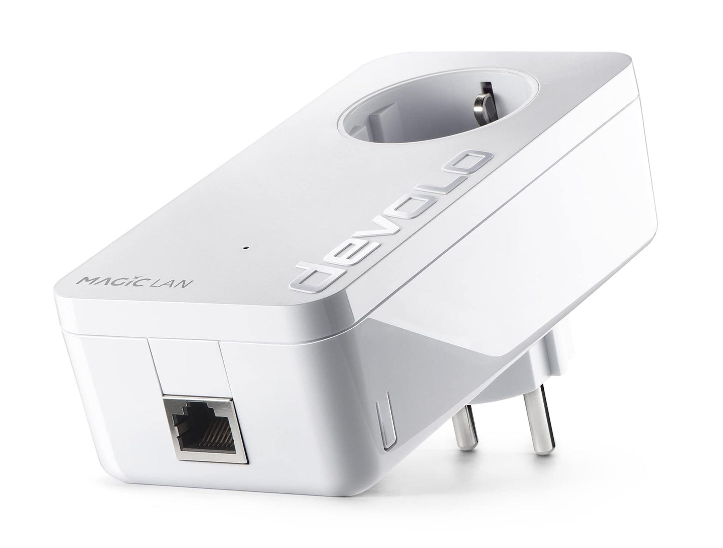 devolo Magic 1 LAN expansion adapter, LAN powerline adapter, up to 1,200 Mbit/s, 1x Gigabit LAN connection, ideal for home office, dLAN 2.0, white - 8410