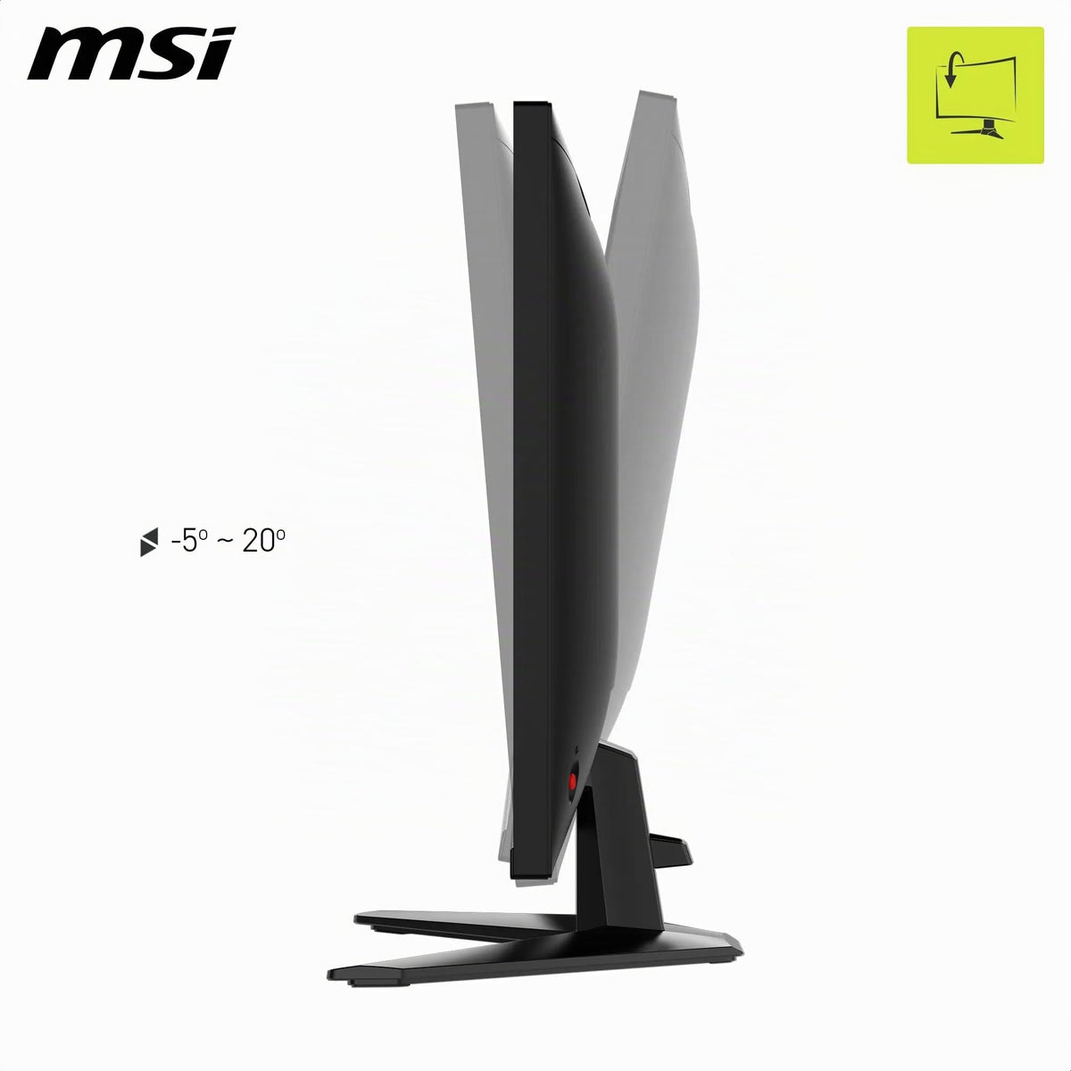 MSI MAG 325QFA E18V 32-Inch WQHD Gaming Monitor, 2560 x 1440 Rapid VA, 180 Hz, 0.5 ms, HDR-capable, Eye Care, HDMI 2.0b, DP 1.4a, Borderless, Tilt, VESA Mount, Black - 4711377389570