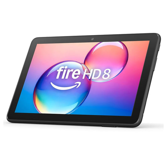 Amazon Fire HD 8 Tablet (Latest Generation), 8" HD Screen, 4GB RAM, 64GB Storage, Brilliant and Powerful, for Entertainment on the Go, Black (2024) - with Ads - R24SB8