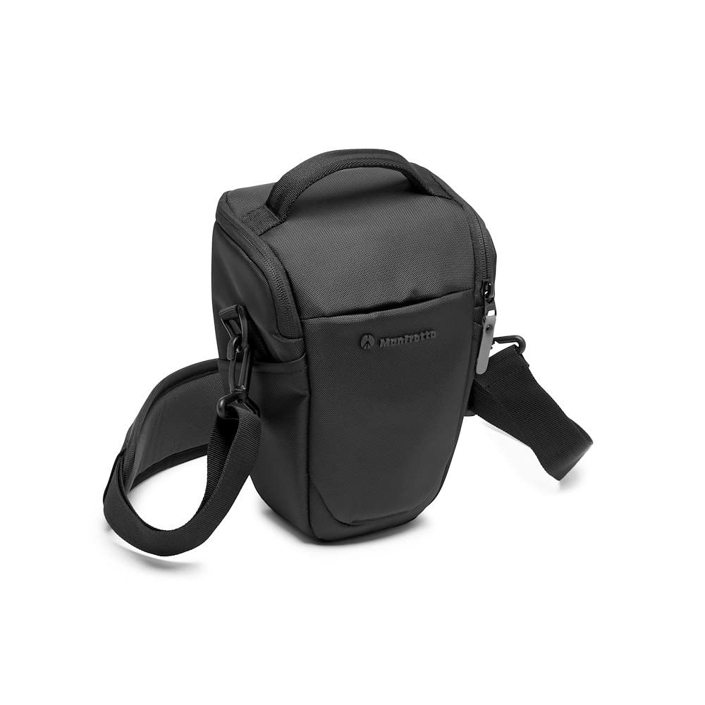 Manfrotto Advanced Holster M III, bag for mirrorless camera with lens, camera bag with tripod mount and rain cover, photography accessories - MB