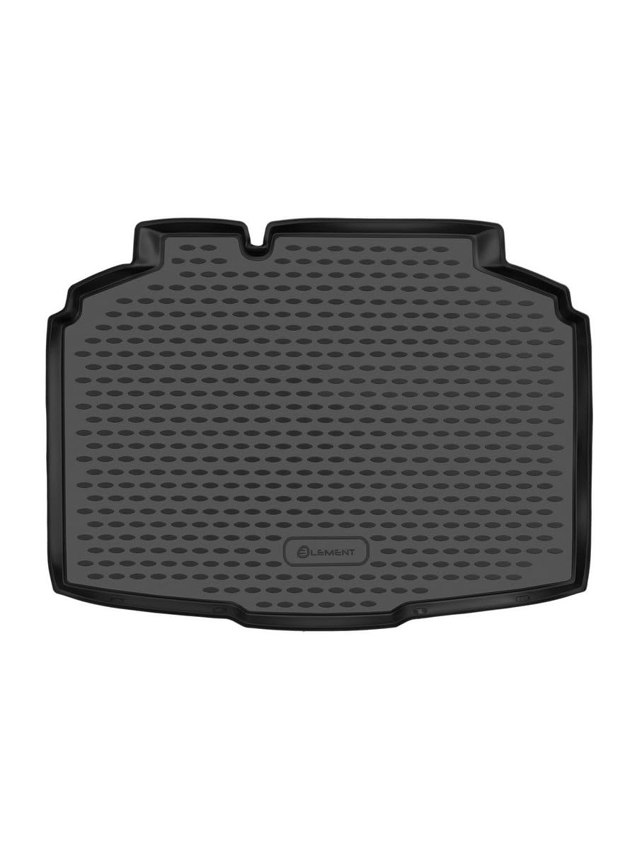 Element precisely fitting premium anti-slip boot mat suitable for Skoda Fabia, Mk4, 2021-2024, hatchback, lower loading floor position, 5-door | 100% custom-fit anti-slip car mat - EXP.ELEMENTAN0363N11