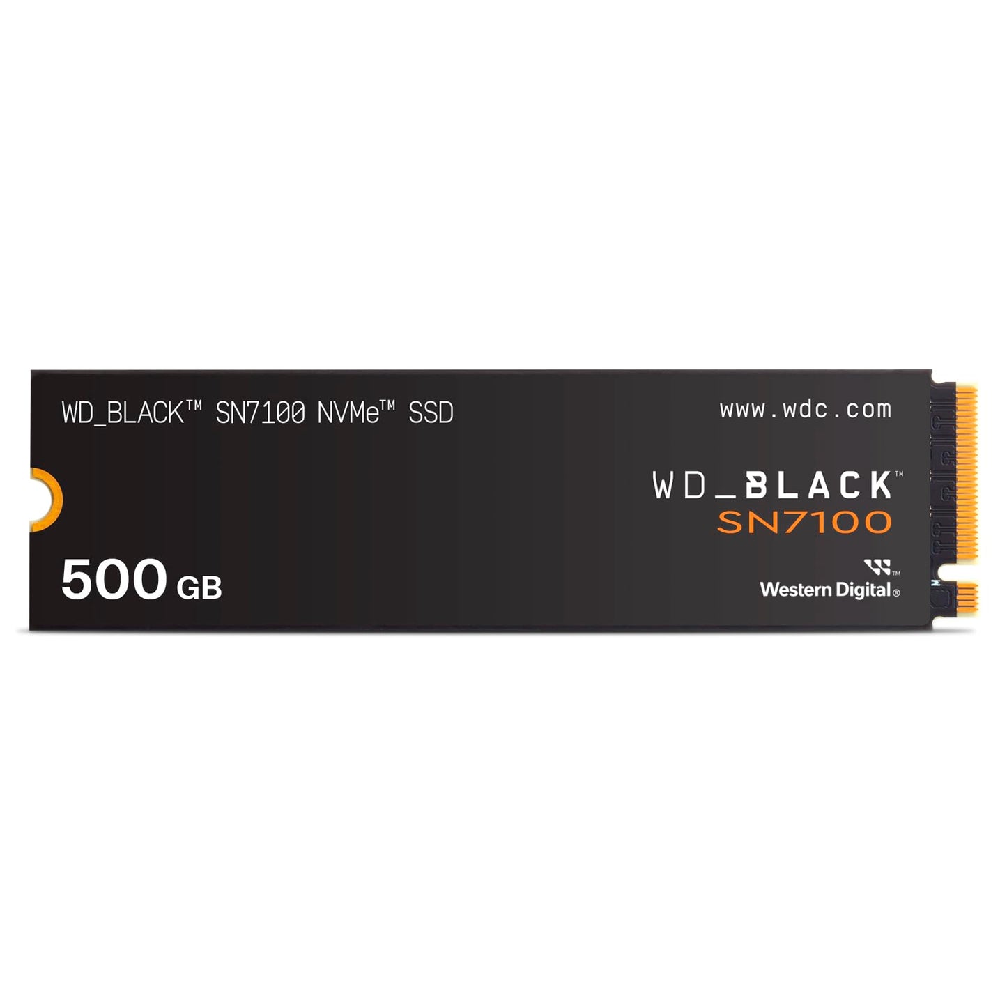 WD_BLACK SN7100 NVMe SSD 500 GB (high-performance gaming memory, up to 6,800 MB/s read, PCIe Gen4, energy efficiency, for desktop, laptop & handheld game consoles) - POWERED BY SANDISK - WDS500G4X0E-00CJA0
