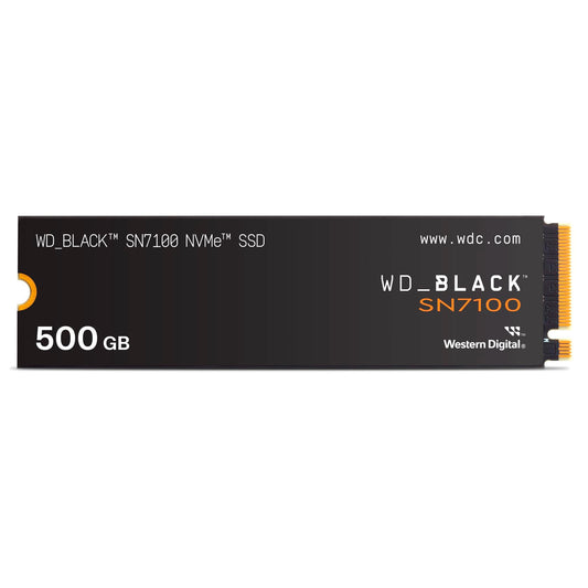WD_BLACK SN7100 NVMe SSD 500 GB (high-performance gaming memory, up to 6,800 MB/s read, PCIe Gen4, energy efficiency, for desktop, laptop & handheld game consoles) - POWERED BY SANDISK - WDS500G4X0E-00CJA0