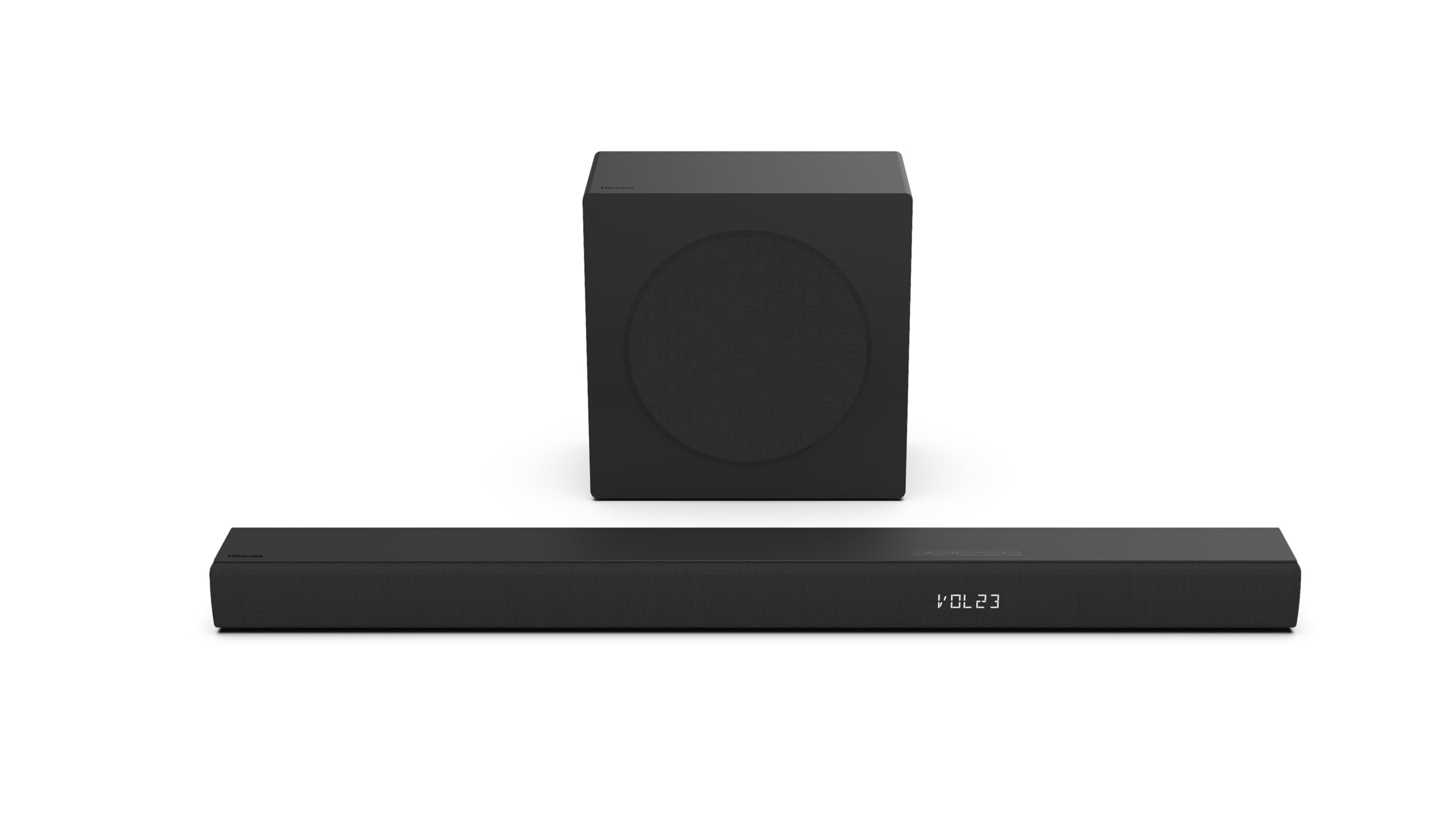 Hisense HS3100, 3.1 channel soundbar, 480W max audio power, Dolby Audio, DTS Virtual:X, 6.5" wireless subwoofer, TV mode, EzPlay
