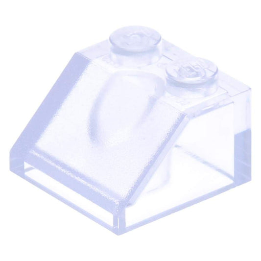 Lego City Classic Basic roof tiles - 100 pieces - 2x2 studs 45° in transparent clear transparent transparent - model 3039