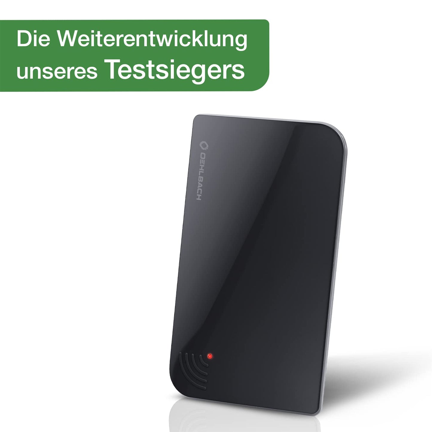 Oehlbach Scope Vision 5G DVB-T2 HD antenna - digital indoor antenna - active DVB-T2 amplifier - successor to our test winner - with 5G filter - black - D1C17236