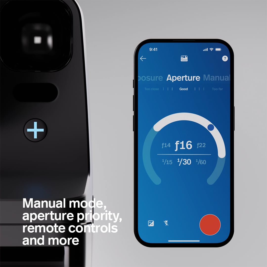Polaroid – Now+ Generation 3 – Instant Camera with Bluetooth Connection – Arctic Blue (9163) - 009163
