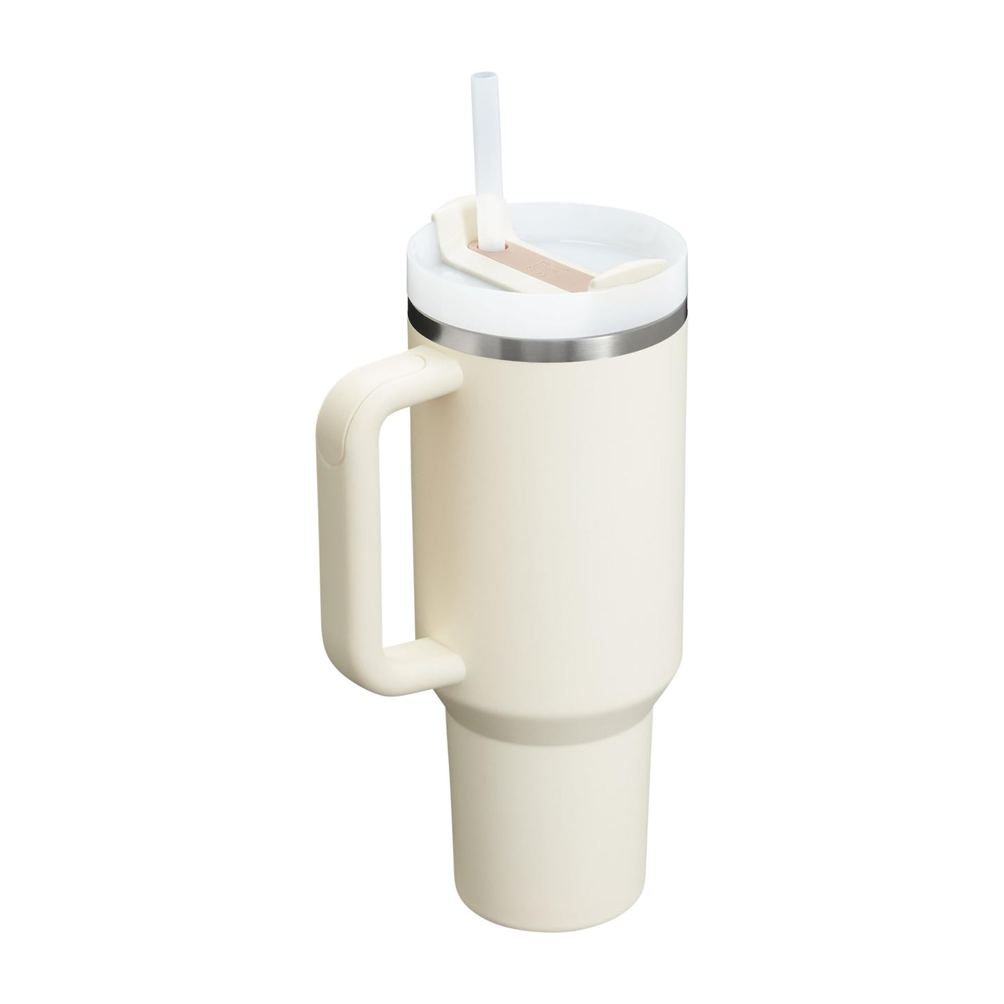 Stanley 1913 Quencher H2.0 Flowstate Drinking Bottle with Straw 1.2L - Thermo Mug Cools 11 Hours - 48 Hours Ice Cold - Dishwasher Safe - Thermos Bottle BPA Free - Drinking Cup - Cream 2.0 - 100000144324