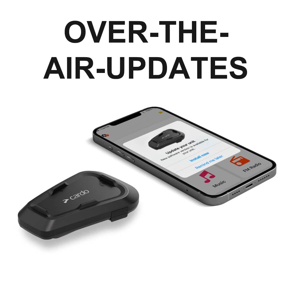 Cardo Motorcycle Intercom Kit Bluetooth Spirit Duo Black Two Pack - SPRT0101
