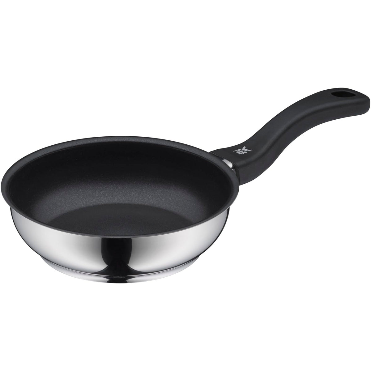 WMF Devil tigaie pentru clătite 18 cm, tigaie pentru ouă inducție, Cromargan oțel inoxidabil acoperit, strat antiaderent, mâner din plastic - 733486021