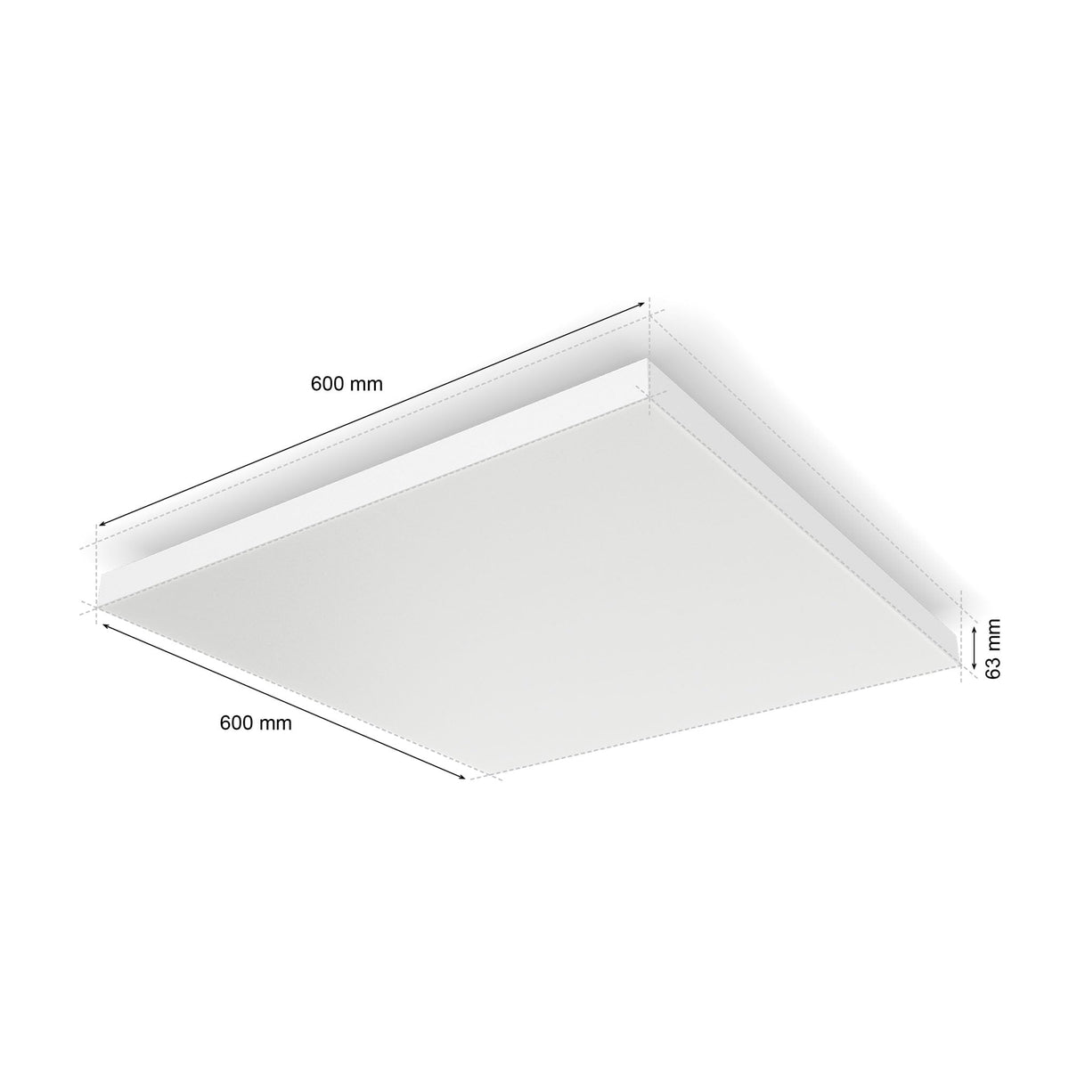 Philips Hue Datura Panel Light, 60 x 60 cm, Square - 8720169277670