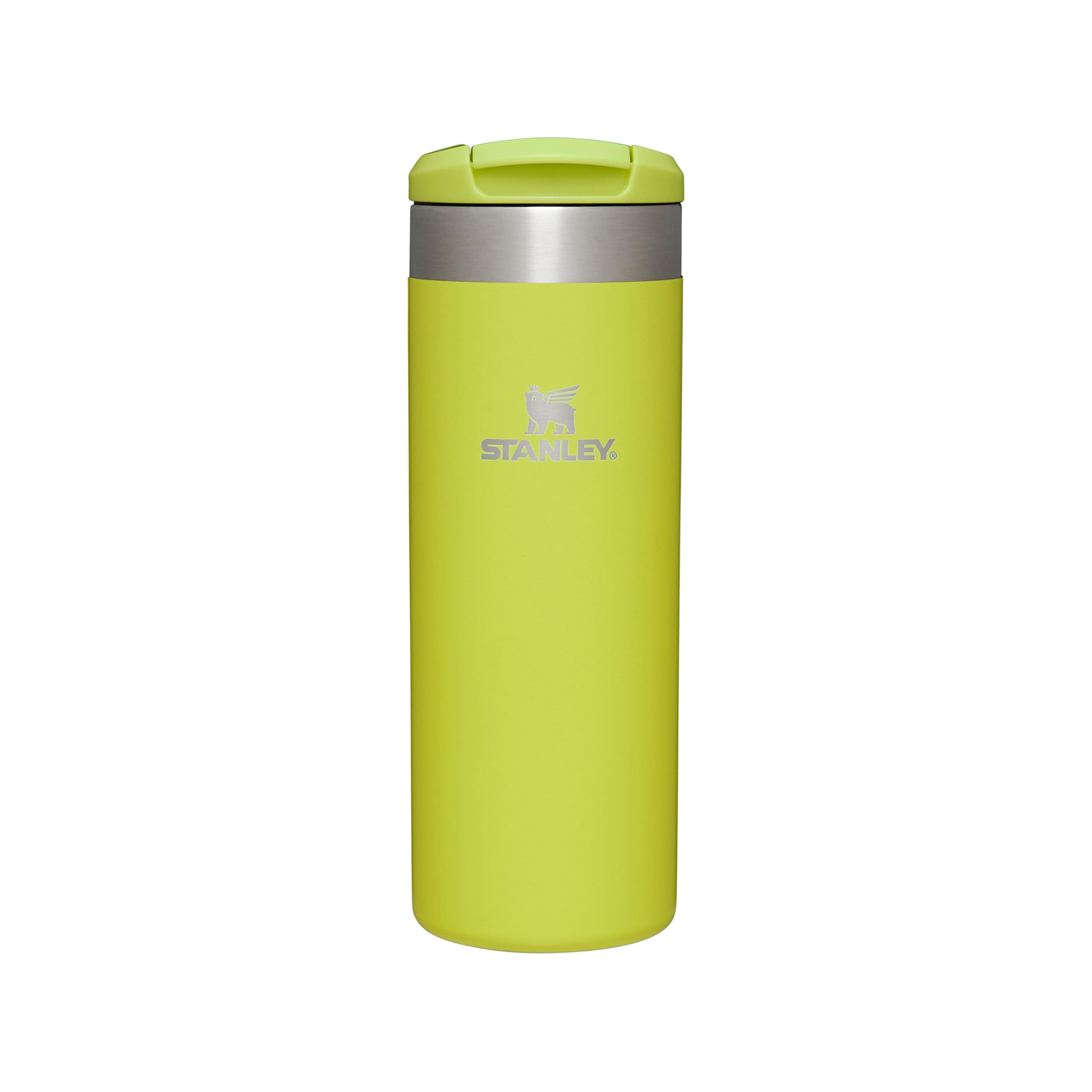 Stanley 1913 Aerolight Transit Thermo Mug 0.47L - Keeps Hot for 6 Hours - Dishwasher Safe - Coffee Mug To Go Leak-Proof - Compatible with Common Car Drink Holders - Yellow - stan96793