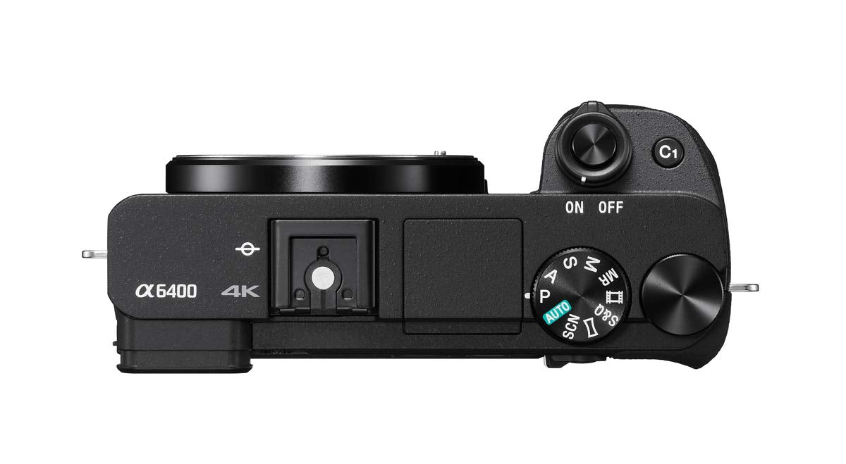 Sony Alpha 6400 APS-C Spiegellose Kamera (Schneller 0,02s - ILCE6400AB.CEC