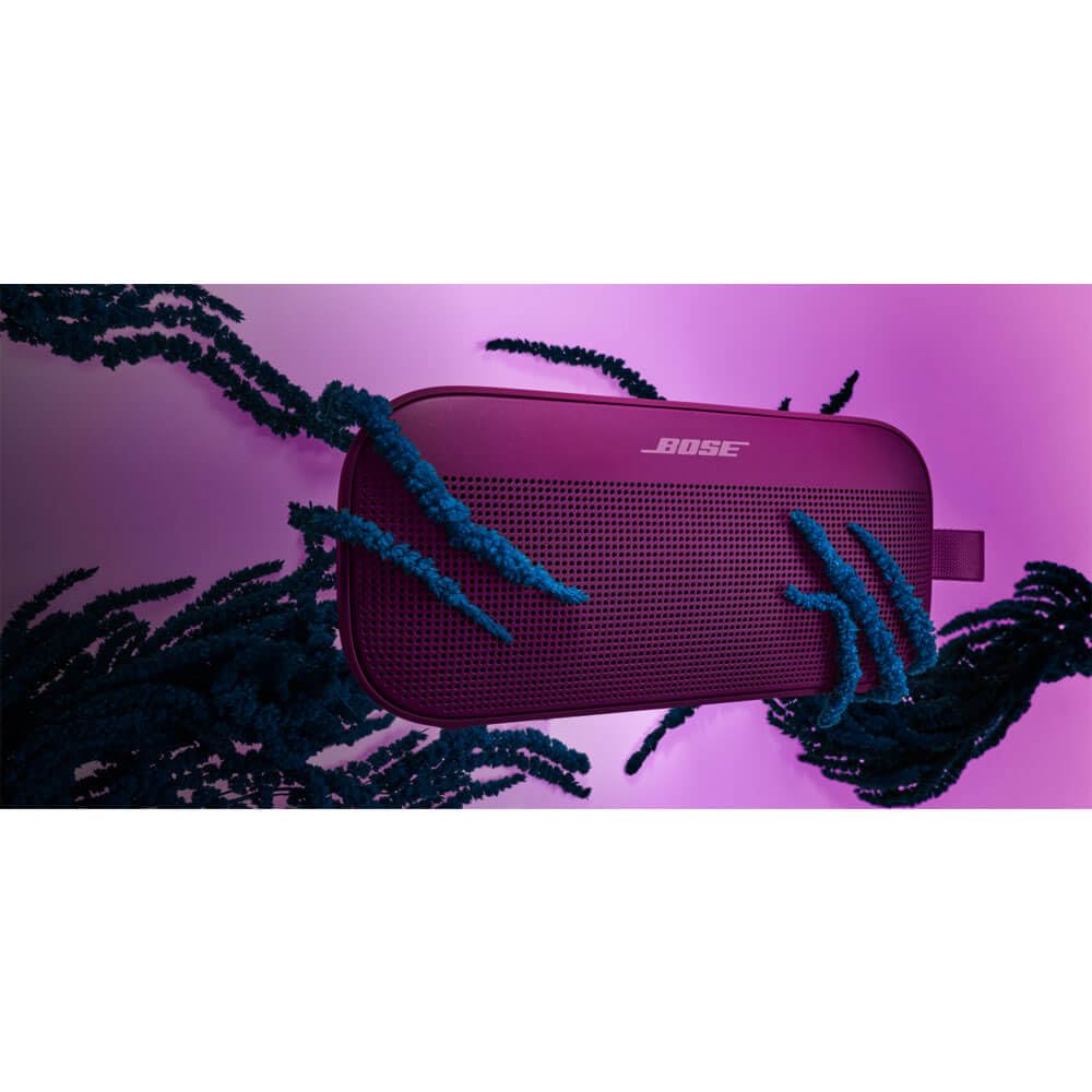 Bose SoundLink Flex Portable Bluetooth Speaker (2nd Gen), portable outdoor speaker, waterproof/dustproof, with lifelike sound, up to 12h battery life, mulberry pink - Limited Edition - 887612-0160