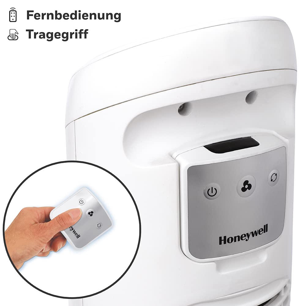 Honeywell QuietSet Oscillating Tower Fan White