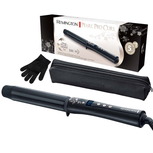 Remington Pearl Digital curling iron, 32 mm, LCD display, black, CI9533