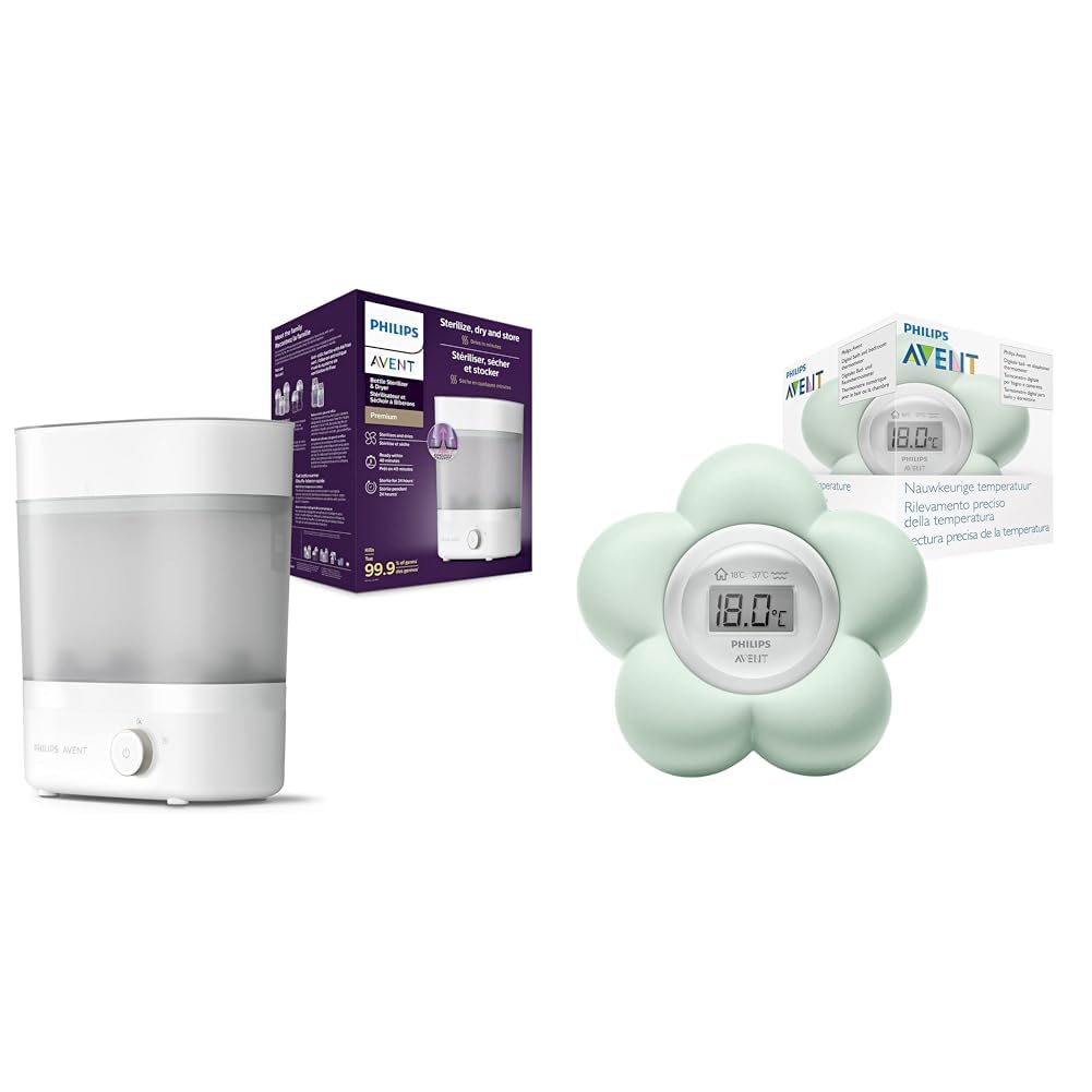 Philips Avent sterilizer (model SCF293/00) & Avent digital thermometer (model SCH480/00)