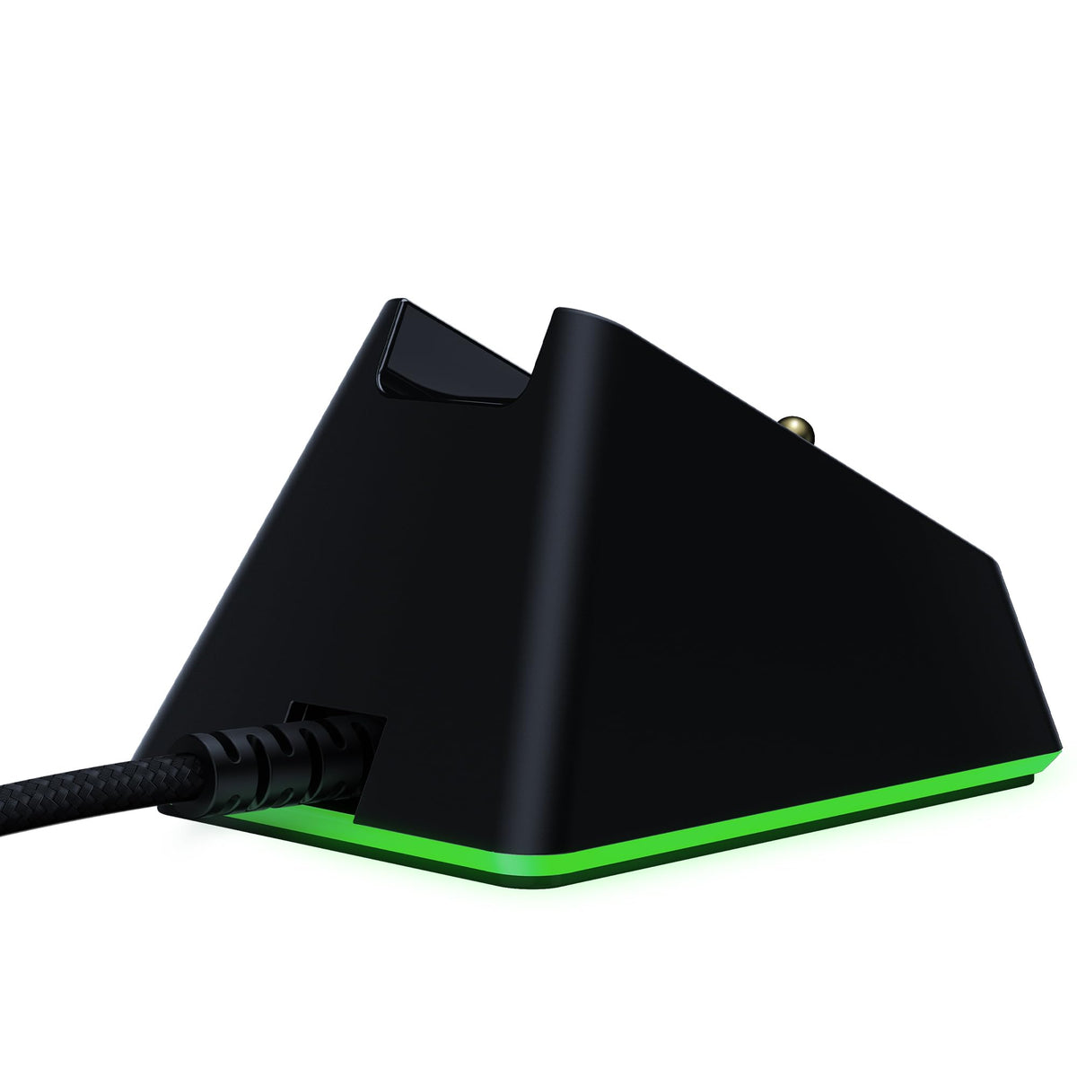 Razer Mouse Dock Chroma - Stație de încărcare cu iluminare RGB pentru DeathAdder V2 Pro, Viper Ultimate, Basilisk Ultimate, Naga Pro (Stație de încărcare magnetică pentru mouse, antiderapantă) Negru - RC30-03050200-R3M1