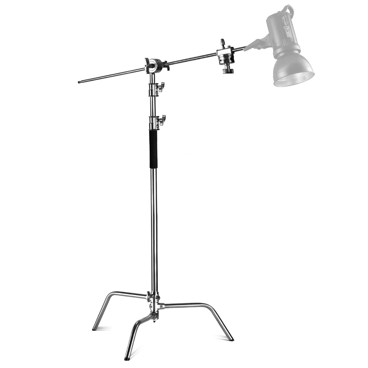 NEEWER Pro 100% Stainless Steel Heavy Duty C Stand with Boom Arm - SC320