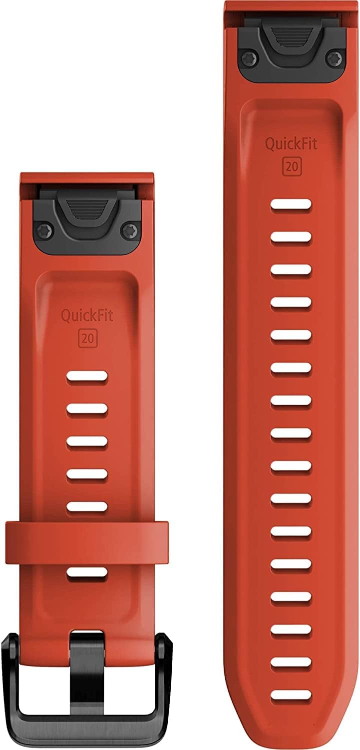 Garmin Quickfit Band 20 mm, Silicone, Flame Red - 010-13102-02