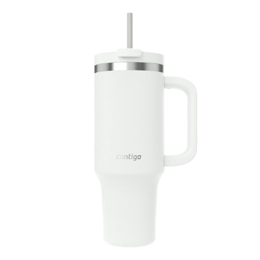 Contigo thermos bottle 1200 ml with handle and straw | Stainless Steel Insulated Thermal Drinking Bottle with Lid | Cools for 29 hours | Travel Mug | Thermo mug | - 2217786